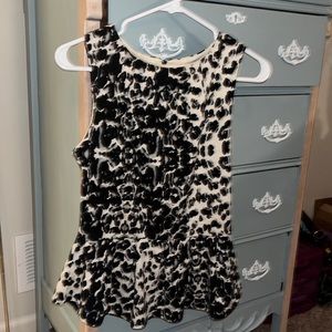 Leopard peplum top Mossimo